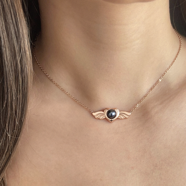 Personalized "Lovely Angel" Projection Necklace - Wear Your Memories