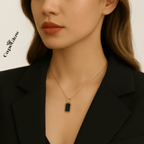 CapeGlow® Leru – Black & Gold Pendant Necklace 🖤 Capeglow