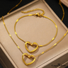 CapeGlow® Kea – Golden Heart Jewelry Set 💛 Capeglow