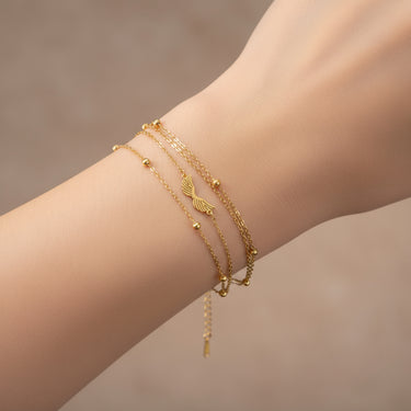 CapeGlow® Angel Wing Charm Bracelet
