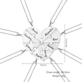 CapeGlow® Puzzle Of Love - Personalized Heart Puzzle Name Necklace CapeGlow