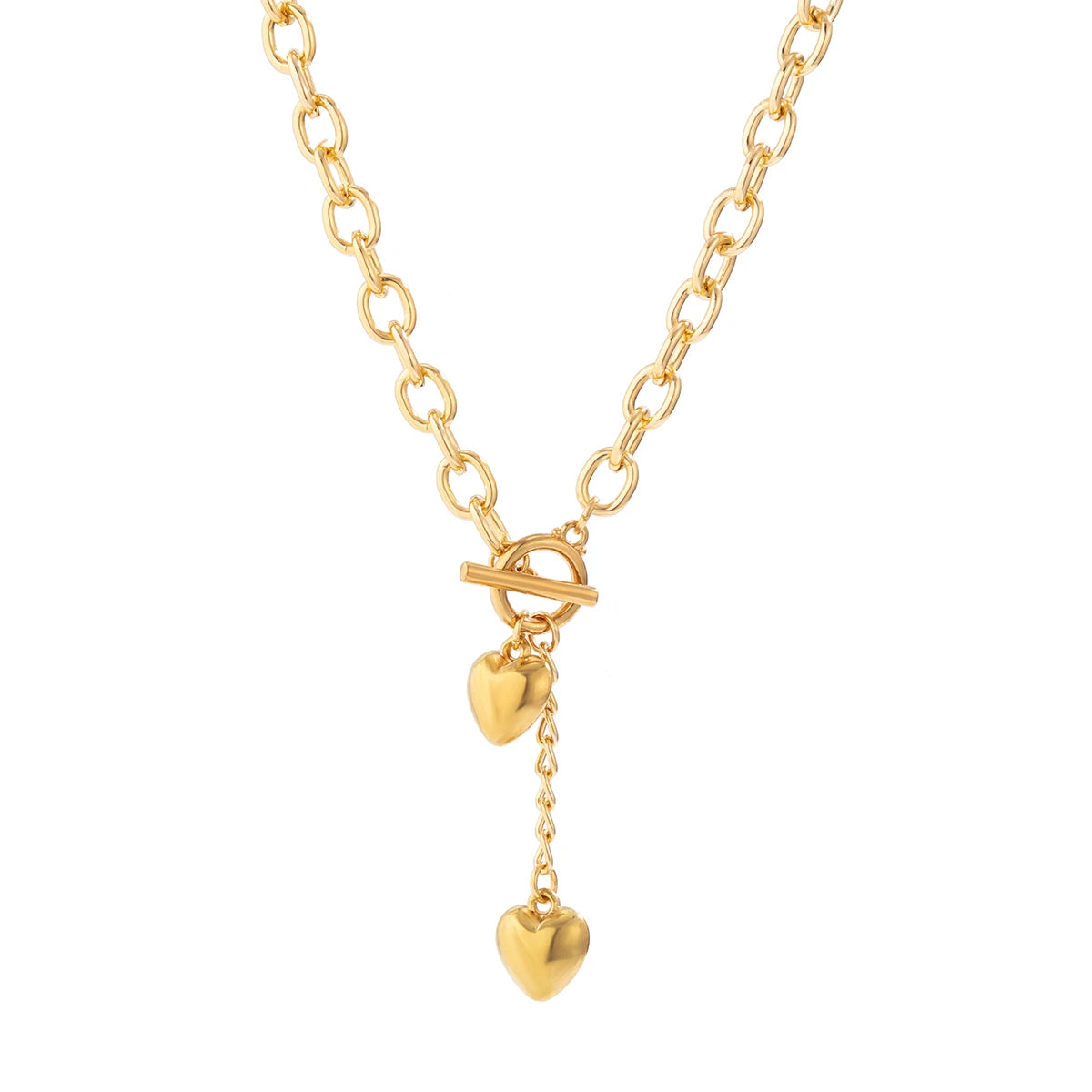 CapeGlow® Nandi – Triple Heart Statement Necklace✨ Capeglow