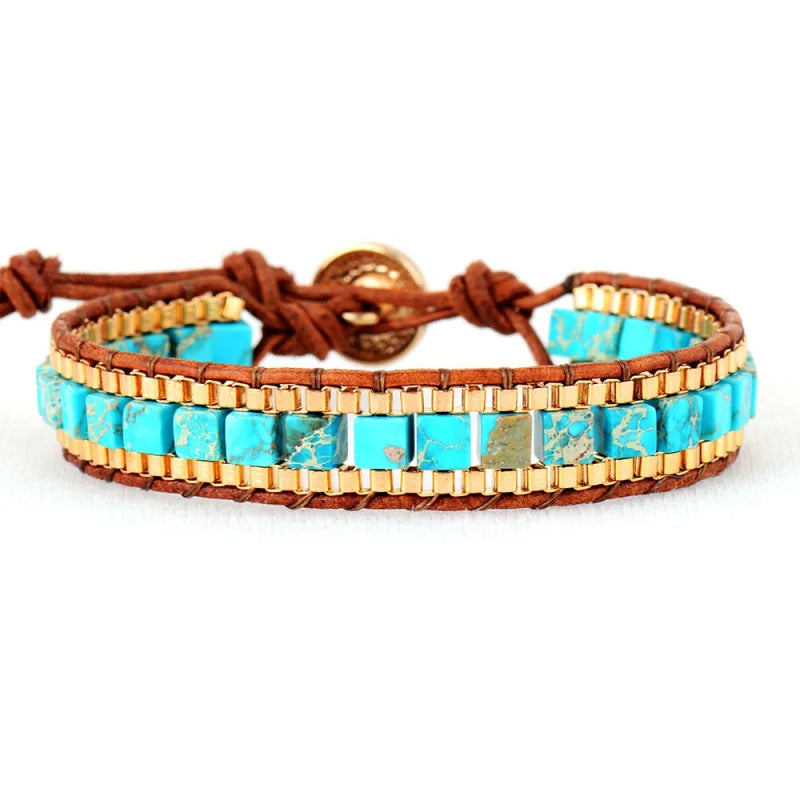 CapeGlow® Unisex Lift-Me-Up Turquoise Bracelet Capeglow