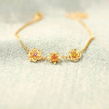 CapeGlow® Personalized Birth Flower Bracelet Capeglow