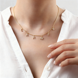 Personalized "Sparkles" Name Necklace - Custom Engraved Stainless Steel Jewelry