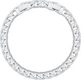 2pc 14k Gold Plated Chunky Link Anklet Set - Brick & Flat Cuban Styles