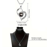 CapeGlow® Esona – 100 Languages Hidden Love Projection Necklace Capeglow
