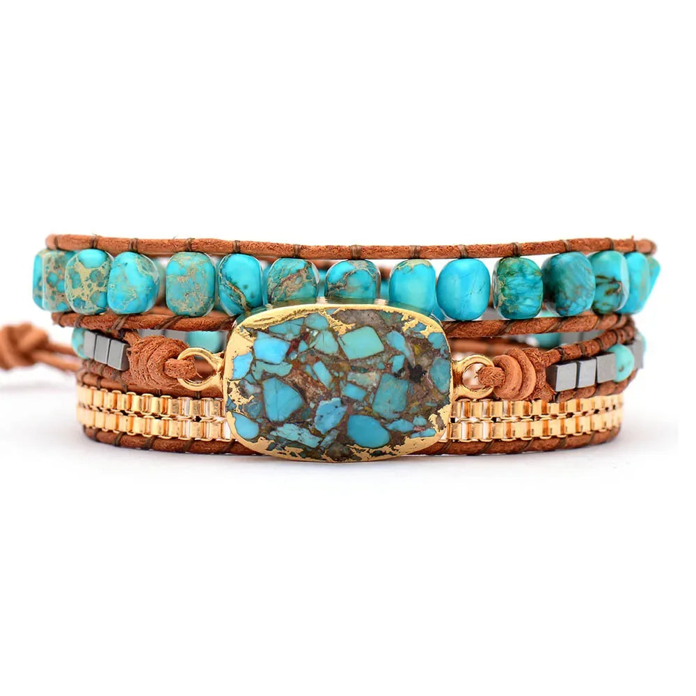 CapeGlow® Unisex Lift-Me-Up Turquoise Bracelet Capeglow