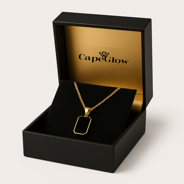 CapeGlow® Leru – Black & Gold Pendant Necklace 🖤 Capeglow