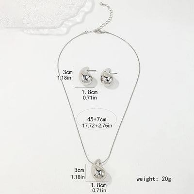 CapeGlow® Zola – Waterdrop Pendant Necklace & Earrings Set