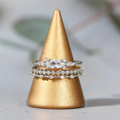 CapeGlow® Liana Liyana – Rose Gold Stacking Ring Set