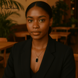 CapeGlow® Leru – Black & Gold Pendant Necklace 🖤 Capeglow