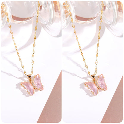 CapeGlow® Zanele – Crystal Butterfly Necklace Capeglow