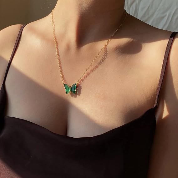 CapeGlow® Zanele – Crystal Butterfly Necklace Capeglow