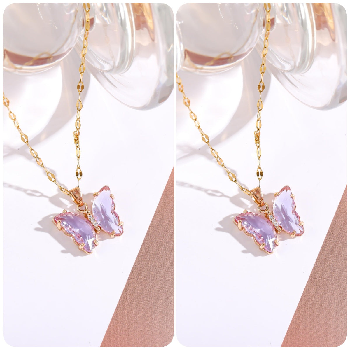 CapeGlow® Zanele – Crystal Butterfly Necklace Capeglow