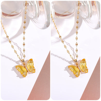 CapeGlow® Zanele – Crystal Butterfly Necklace Capeglow