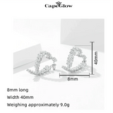 CapeGlow® Amara – Elegant Heart-Shaped Grace Earrings Capeglow