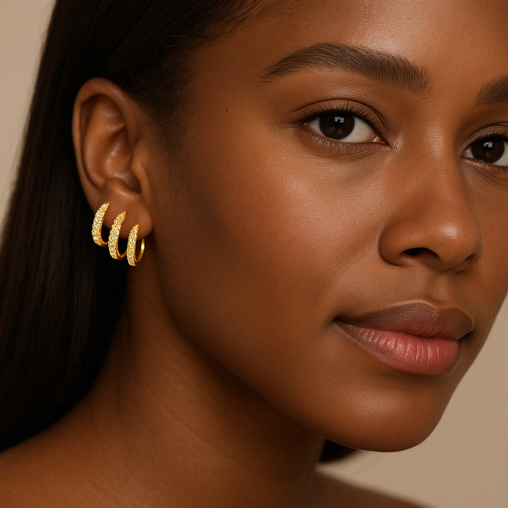 CapeGlow® Amara – S925 Multi-Claw Illusion Earrings