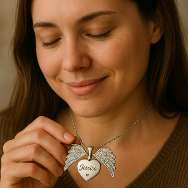CapeGlow® My Angel Heart – Engraved Memory of Love