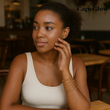 CapeGlow® Nandi – 11-Piece Chain Bracelet Set Capeglow