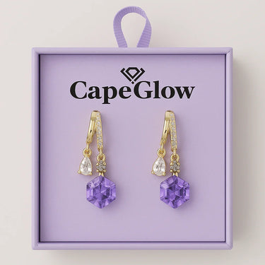 CapeGlow® Thando – Sapphire Illusion Charm Earrings💙 Capeglow