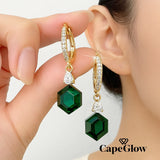 CapeGlow® Thando – Sapphire Illusion Charm Earrings💙 Capeglow