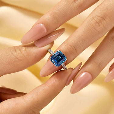 Honorable 4.5Ct Asscher Cut Engagement Ring Travel Ring