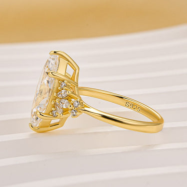 Vintage 3.0Ct Marquise Cut Engagement Ring Travel Ring In Sterling Silver