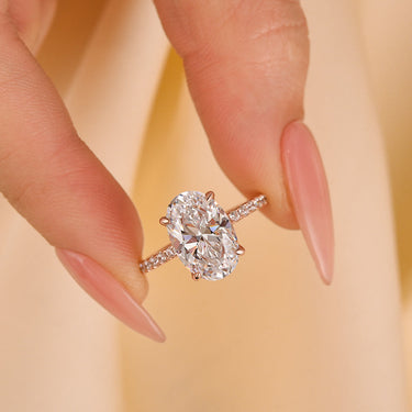 4.0Ct Oval Cut Engagement Ring Promise Ring For Her In Sterling Silver