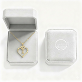 Personalized "Love" Heart Initial Necklace | Custom Silver 925 Jewelry