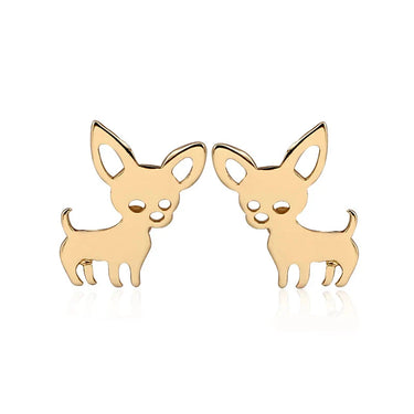 Chihuahua Silhouette Pendant — Stainless Steel