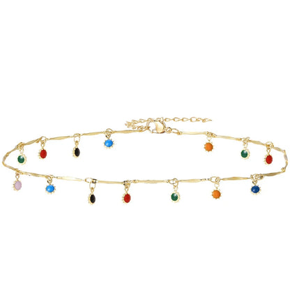 CapeGlow® Candy Brush Pendant Necklace - Vibrant Aesthetic Choker for Women