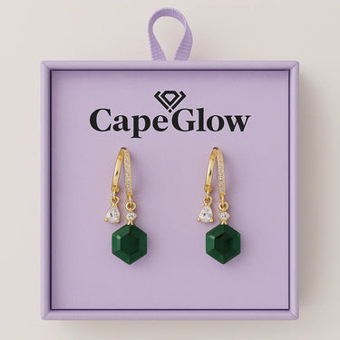 CapeGlow® Thando – Sapphire Illusion Charm Earrings💙 Capeglow