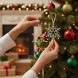 Sneeuwvlok Herinnerings Foto Kersthanger