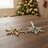 Sneeuwvlok Herinnerings Foto Kersthanger