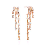 Kalani Stacked Triple Illusion Earrings - Bold Statement Gold Vermeil