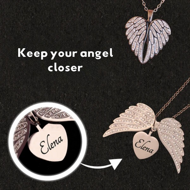 CapeGlow® My Angel Heart – Engraved Memory of Love