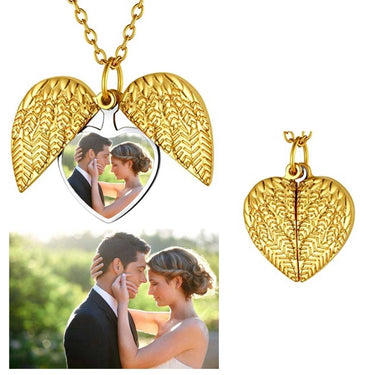 CapeGlow® Eternal Wings Heart Necklace (Unisex)