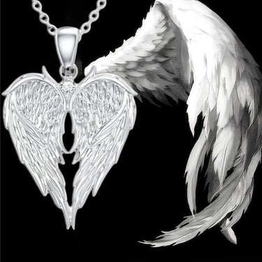 CapeGlow® Crystal Guardian Wings Necklace