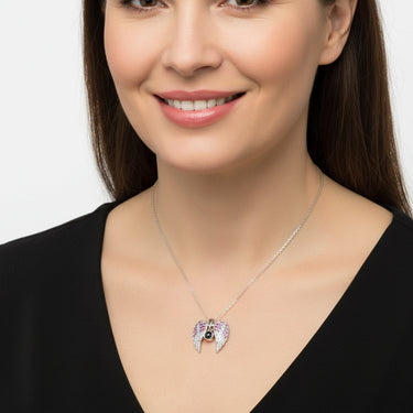 CapeGlow® Eternal Guardian – Personalized Photo Angel Wings Necklace