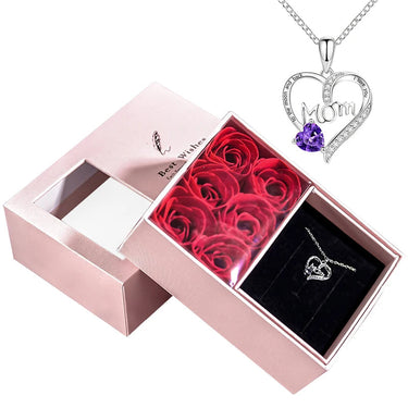 CapeGlow® Ama – Heart Crystal Necklace Gift Box Capeglow