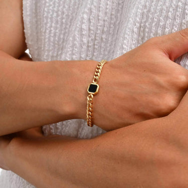 Trendy Men's Bracelet,Stainless Steel Cuban Chain Wristband, Gift for Husband BBF Son