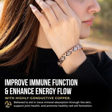 CapeGlow® LumaCraft® Pure Copper Bracelet Four-Leaf Harmony (Women)