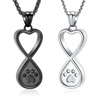 Always & Always Paw-Print Urn Pendant