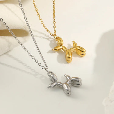Puppy Silhouette Pendant — Waterproof Stainless Steel