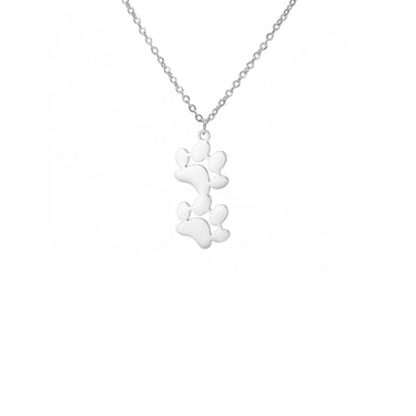 Paw Outline Pendant — Stainless Steel