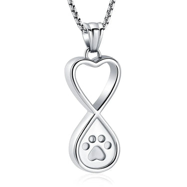 Always & Always Paw-Print Urn Pendant