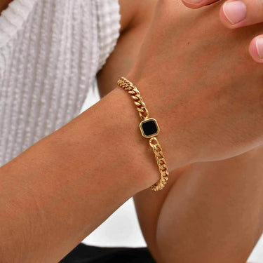 Trendy Men's Bracelet,Stainless Steel Cuban Chain Wristband, Gift for Husband BBF Son