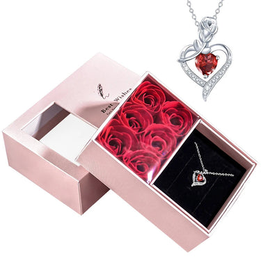 CapeGlow® Ama – Heart Crystal Necklace Gift Box Capeglow