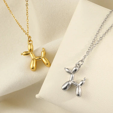 Puppy Silhouette Pendant — Waterproof Stainless Steel